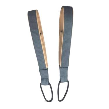 Imagem de Vaveren 2x Alças Duplas de Pilates para Equipamento de Exercícios Reformer, Academia, Antiderrapantes, Confortáveis ​​e Multifuncionais para Treino de Adultos, Cáqui