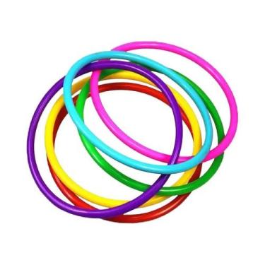 Imagem de Conjunto De Alvo De Anel De Plástico Para Crianças 10 Peças Jogo De Ca