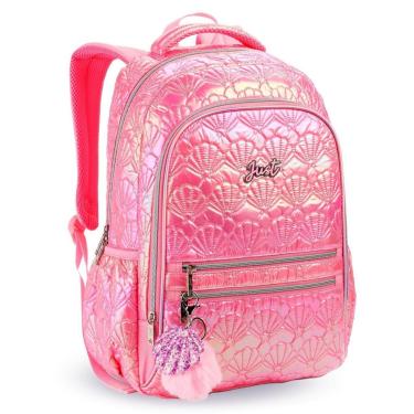 Imagem de Mochila Escolar Menina Bolsa Infantil Em Matelasse Concha-Feminino