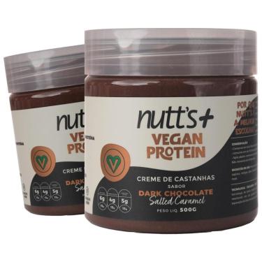 Imagem de Kit 2 Creme De Castanhas Vegan Protein 500g Dark Chocolate-Unissex