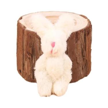 Imagem de Figurinha De Cão Poodle Peludo Com Membros Móveis Modelo De Animal Da 