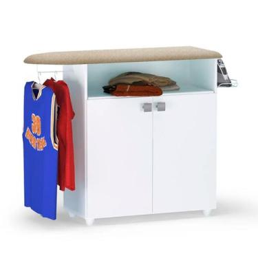 Imagem de Tabua de Passar Roupa Bianca Gabinete Multiuso AJL Móveis, Branco