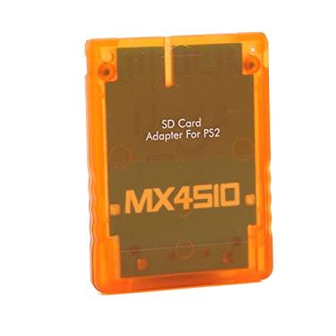 Imagem de Generic Adaptador de Cartão de Armazenamento, Leitor de Cartão de Memória Profissional para Conexão de Slot Mx4sio, para Jogadores de Console de Jogos, Material Abs 1 Peça (Laranja Transparente)