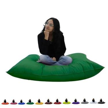 Imagem de Puff Almofadão Gigante Cheio Com Enchimento Descanso Para Eventos Casa