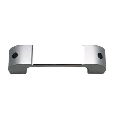 Imagem de Interior do carro liga de alumínio preto maçaneta da porta guarnição acessórios Compatível com land rover defender 110 130 Compatível com landrover 90(1PCS CHROME)