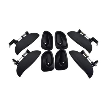 Imagem de Maçanetas das portas 8265002000,8266002000,8266202000,8265202000 compatível com Hyunda Atos 1999 2000 2001 2002 2003 2004 2005 2006 2007-2010 Puxador da porta interna do carro Alças(8 pcs)