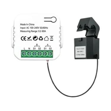 Imagem de Medidor De Energia Inteligente Tuya WIFI Bidirecional Para Monitoramen