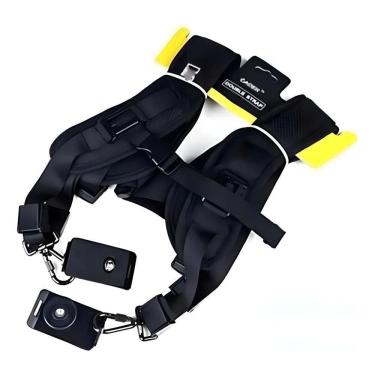 Imagem de Alça De Ombro Dupla Greika Com Engate De Segurança Câmera