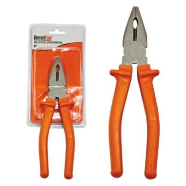 Imagem de Alicate Universal 8 Polegadas Bestfer, UNIC, LARANJA