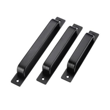 Imagem de Maçaneta de porta autoadesiva de alumínio, puxador de hardware moderno e minimalista, ferramenta multiuso para portas deslizantes de banheiro de alumínio de vidro(Medium)