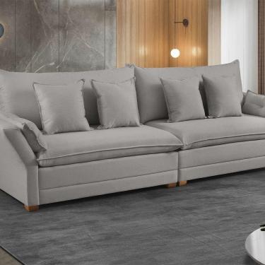 Imagem de Sofá Fixo 5 Lugares M-198 2,70m Estofados Martins Cinza