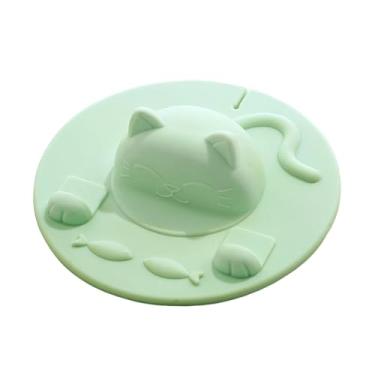 Imagem de Capas para Copos de Bebidas - Com Porta-Sachês de Chá em Silicone Anti-Pó,Tampa para Copo de Café Vidro para Gato | Para Café Água Leite Bebidas Crianças Adolescentes Escritório Estudo