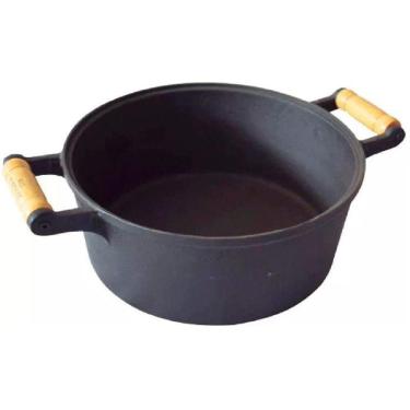 Imagem de Caçarola De Ferro Fundido Com 2 Alças Sem Tampa 10,8 Lt