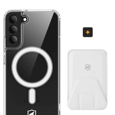 Imagem de Kit Magsafe - Capa Case Capinha E Carteira Com Kickstand Para Samsung Galaxy S22 - Gshield