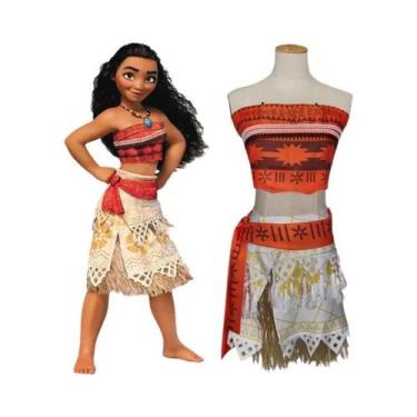 Imagem de Fantasia De Princesa Vaiana Moana Para Meninas E Adultos, Vestido De A