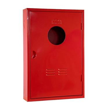 Imagem de Abrigo 2 Mangueira Incêndio Sobrepor Chapa de Aço 90x60x17cm