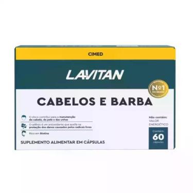 Imagem de Suplemento Men Cabelo E Barba com 60 Capsulas Lavitan