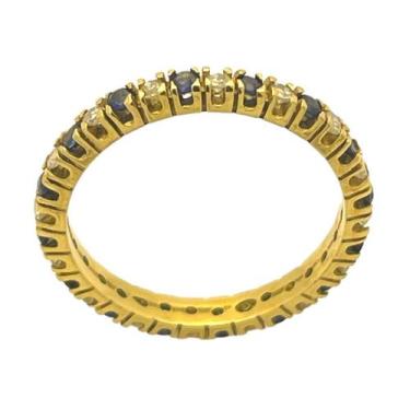 Imagem de Anel em Ouro 18K com Diamantes e Safiras - Joia Exclusiva - Justino Ri