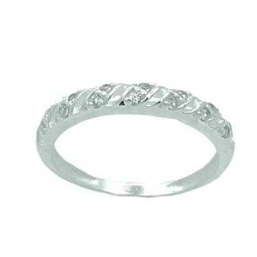 Imagem de Anel em Prata 925 com Zircônias - Design Exclusivo e Moderno - Justino