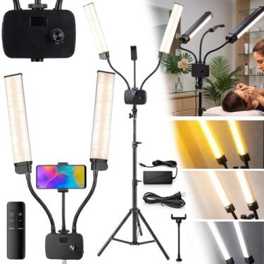 Imagem de Ring Light Led 45w Braço Duplo 360 Articulado + Tripé Pro - Genérico