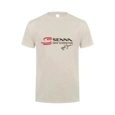 Imagem de Camiseta Masculina De Algodão De Manga Curta Ayrton Senna Drive to Per
