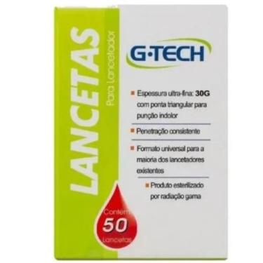 Imagem de Lanceta para lancetador G-Tech II 30G - caixa com 50 unidades