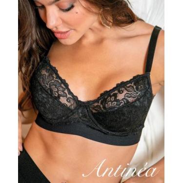 Imagem de Sutiã Plus Sustentação Renda Com Aro Antinea Demillus 064021, Preto, 5