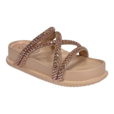 Imagem de Sandália Santinelli Papete Strass 1550-001 Antique-Feminino