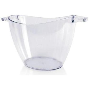 Imagem de Balde De Gelo De Acrílico Transparente Com Alças 5 Litros - MOR