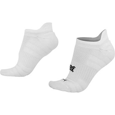 Imagem de Meia Curta para Corrida Hupi Running Pro Invisível Preto 1 Par Unissex