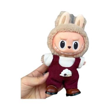 Imagem de Conjunto De Roupa Para Boneca Labubu De Vinil 17cm: Vestido De Bolinha