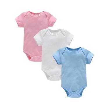Imagem de Macacão de Algodão para Bebê - Conjunto de Body de Verão (3 Peças), 3-