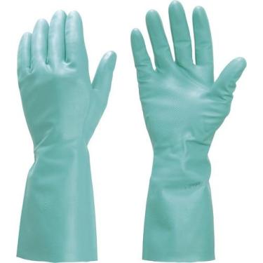 Imagem de Luva nitrílica m verde com forro ca 17164 - Vonder