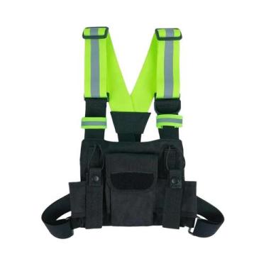 Imagem de Colete Tático Refletivo KUNN Para Rádio, Bolsa De Peito, Micro Rig, Co