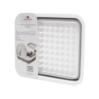 Imagem de Escorredor de louças prato talheres panela retrátil silicone - CASAMBI
