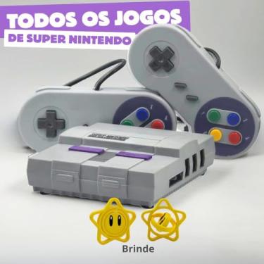 Imagem de Game Retro Mini Super Nintendo + 2 Controles + todos os Jogos de Snes