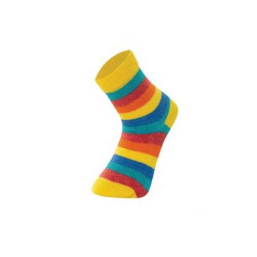 Imagem de MEIA CANO CURTO BEBÊ E INFANTIL LISTRADA, Mash REF: 253.05, Amarelo me