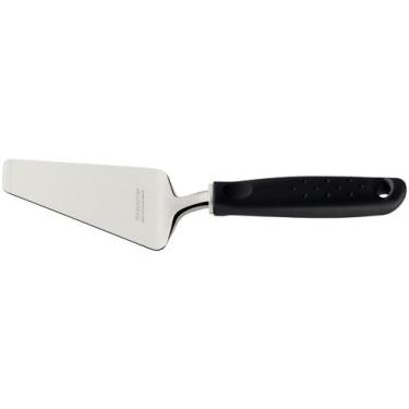 Imagem de Espátula Pizza Tramontina Utilitá em Aço Inox Cabo Preto, Preto