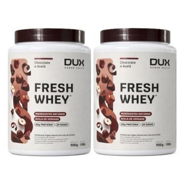 Imagem de 2x FreshWhey - Chocolate e Avelã - Dux Nutrition - 900g
