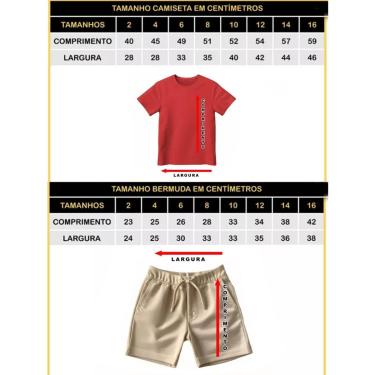 Imagem de Conjunto Infantil Brasil Camiseta e Short Moletinho Menino Roupa Copa Estilo Esportivo Confortável-Masculino