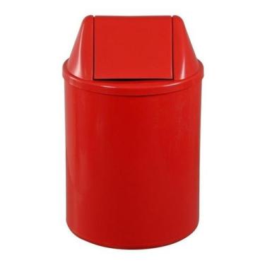 Imagem de Lixeira Plástica Com Tampa Vai-vem 50 Litros - Higipack