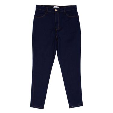 Imagem de Calça Jeans Feminina Max Denim Plus Size Skinny Azul Escuro-Feminino