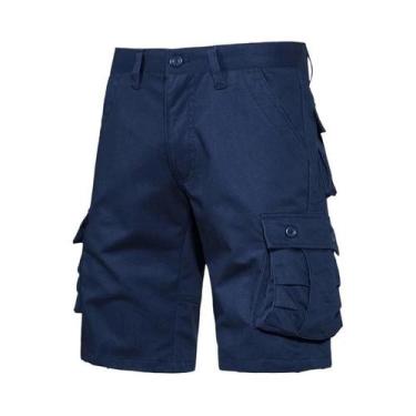 Imagem de Bermudas Casuais Masculinas Em Camuflagem, Soltas, De Algodão, Para Es