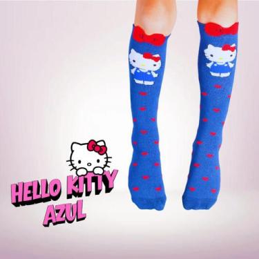 Imagem de Meia 3/4 Infantil 3D Hello Kitty Licenciada Kuromi Keroppi Menina 23 a
