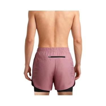 Imagem de Shorts Esportivos Masculinos 2 Em 1 De Secagem Rápida Para Corrida, Ac