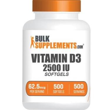 Imagem de Suplementos de vitamina D3 a granel: 2500 UI, cápsulas gelatinosas (500 unidades)-Unissex