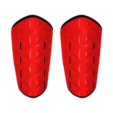 Imagem de Caneleira Matis X Penalty Futebol Campo Society Futsal C/ NF, Vermelho