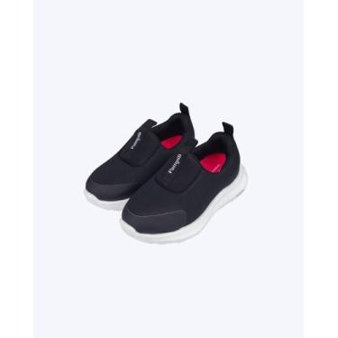 Imagem de Tênis Preto Calce Fácil Infantil Feminino Pampili 746053000, Preto, 33