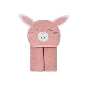 Imagem de Toalha de Banho Bebês Com Capuz Bichinhos Aconchego Camesa, Rosa