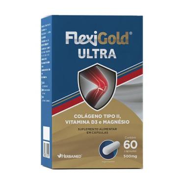 Imagem de Flexigold Ultra Colágeno Tipo II - 60 Cápsulas - Herbamed
